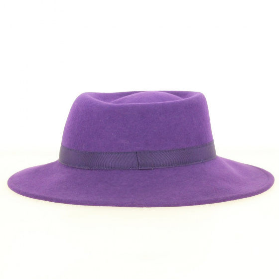 Capeline Feutre Laine Violet - Traclet Capeline Feutre Laine Violet - Traclet