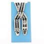 Golf Bicolore beige and navy suspenders - Traclet
