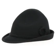 Tyrolean hat Felt Wool Black - Traclet
