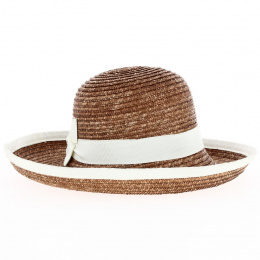 Elyne Bordered Straw Ceremonial Hat - Traclet