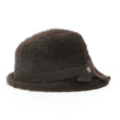 Chapeau Cloche Angora Marron - Laulhère