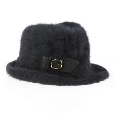 Chapeau Trilby Angora Noir- Traclet