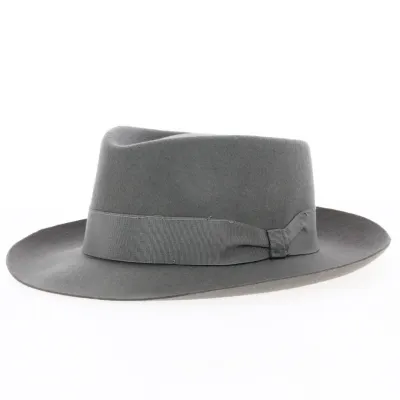 Fedora Grey Wool Felt Hat - Traclet