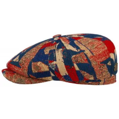 Casquette Hatteras Laine  Rouge & Bleu - Stetson