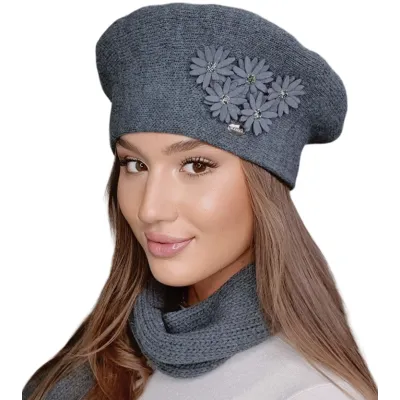 Béret Femme Tala Laine Gris - Traclet