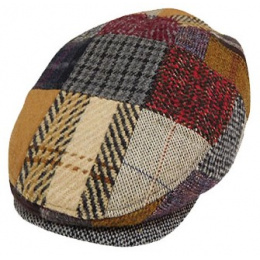 Tadoussac Patchwork Wool Flat Cap - Aussie Apparel