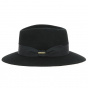 Fedora Chester Black Wool Felt Hat - Traclet