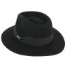 Chapeau Fedora Chester Feutre Laine Noir - Traclet