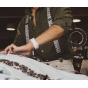 Grey Fancy Suspenders with Black Patterns - Traclet