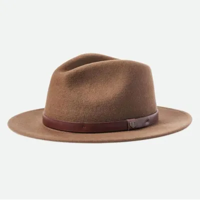 Chapeau Messer Feutre Laine Marron Foncé - Brixton