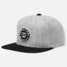 Oath III Grey and Black Snapback Cap - Brixton