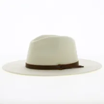 Chapeau Fedora Field Proper Feutre Laine Blanc - Brixton