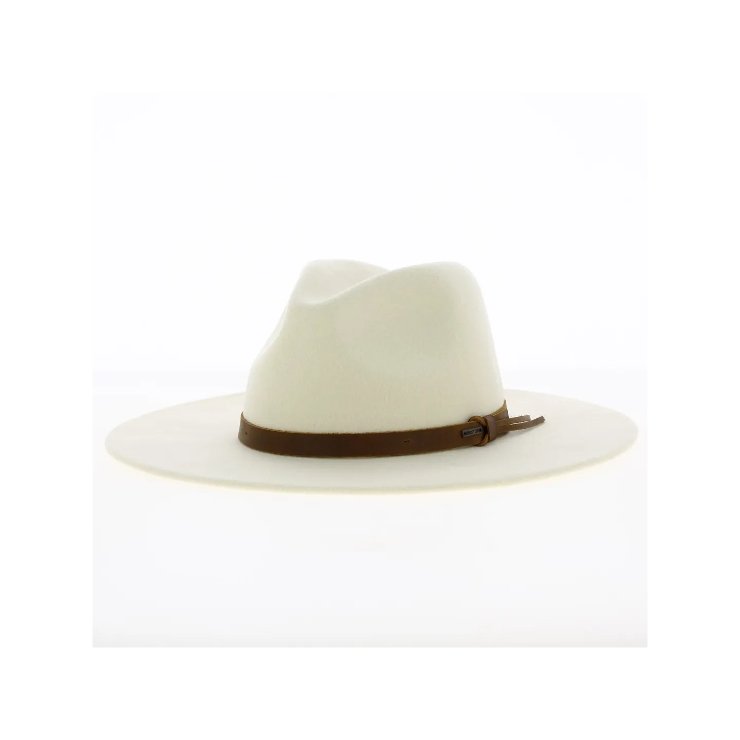 Chapeau Fedora Field Proper Feutre Laine Blanc - Brixton