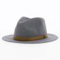 Gray Wool Felt Messer Fedora Hat - Brixton