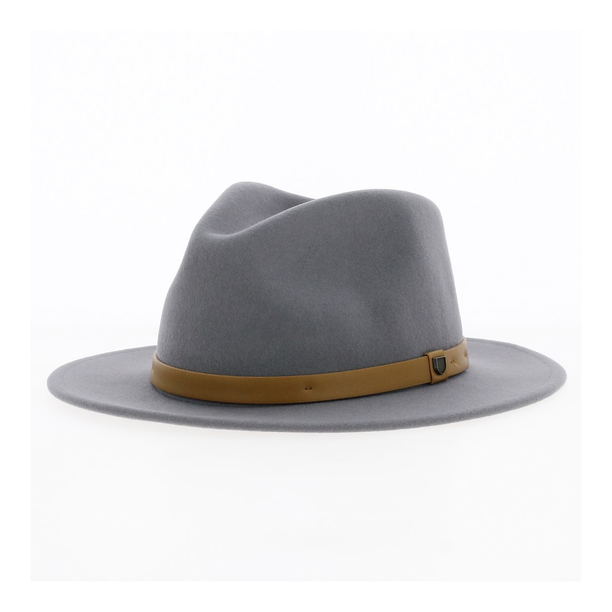 Chapeau Fedora En Feutre De Laine - Pliable Et Imperméable - Fabriqué En Italie - Tour De Tête 62 Cm - Gris