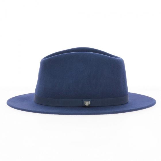 Chapeau Fedora Messer Packable Feutre Laine Marine - Brixton