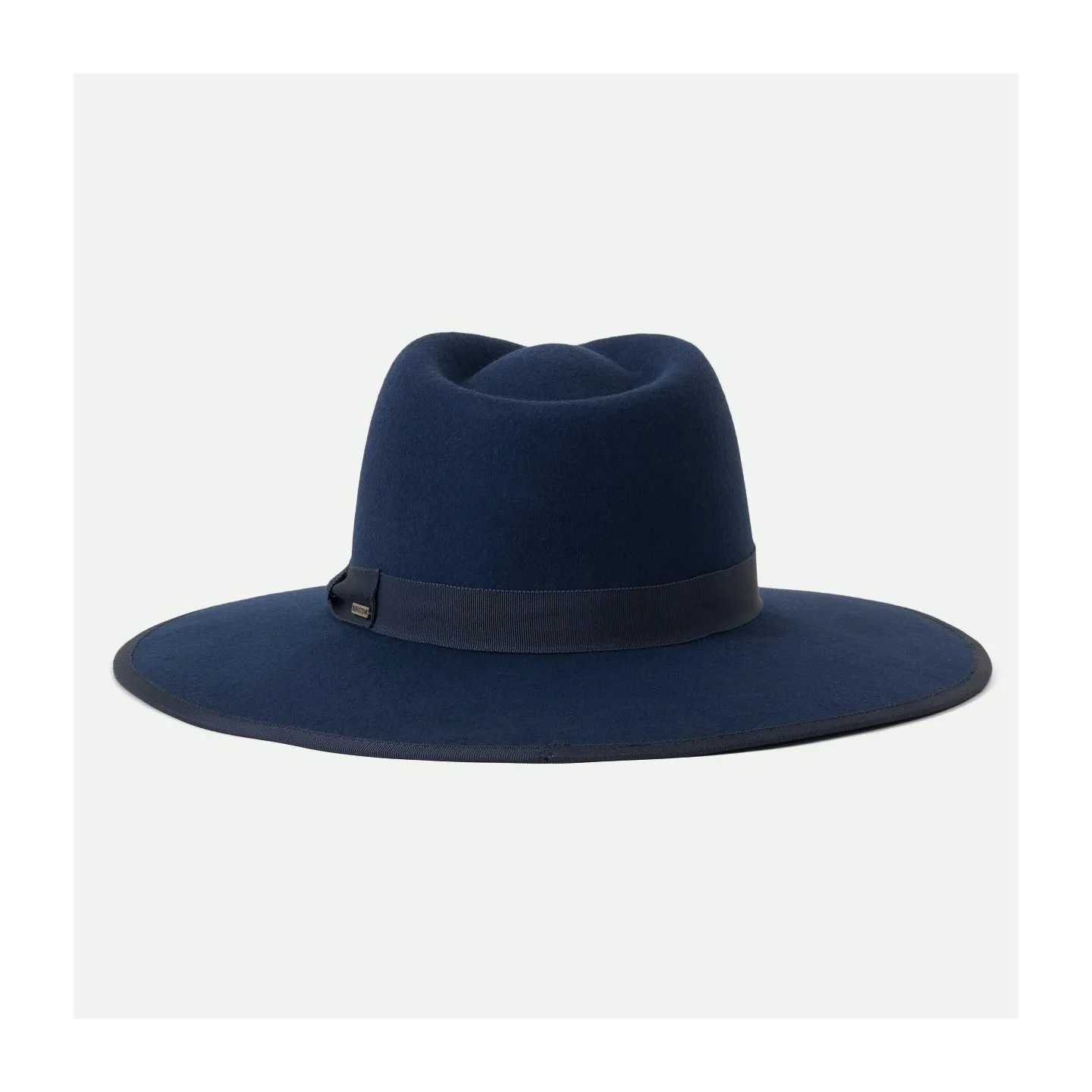 Chapeau Fedora Jo Rancher Feutre Laine Bleu marine - Brixton