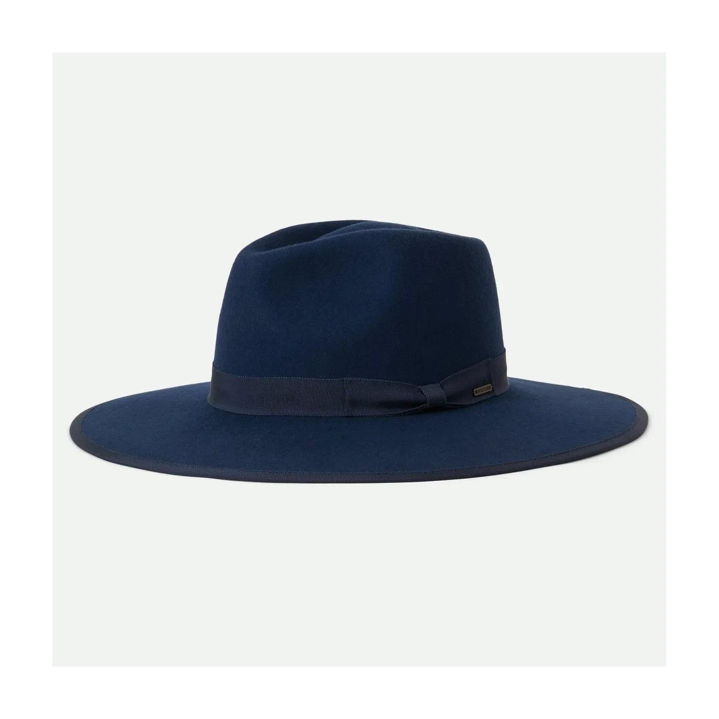 Chapeau Fedora Jo Rancher Feutre Laine Bleu marine - Brixton