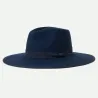 Chapeau Fedora Jo Rancher Feutre Laine Bleu marine - Brixton