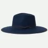 Chapeau Fedora Jo Rancher Feutre Laine Bleu marine - Brixton