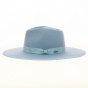Fedora Jo Rancher Hat Light Blue Wool Felt - Brixton