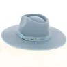 Chapeau Fedora Jo Rancher Feutre Laine Bleu Ciel - Brixton