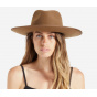 Jo Rancher Bronze Felt Fedora Hat - Brixton