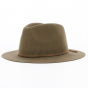 Wesley Fedora Felt Hat Khaki brown - Brixton