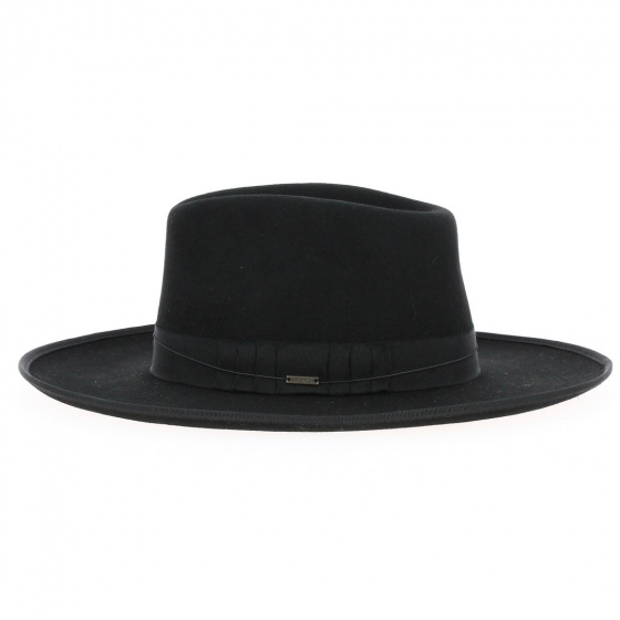 Fedora Reno Black Felt Hat - Brixton