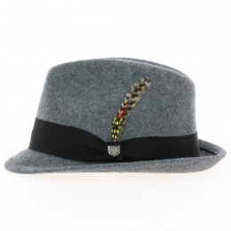 Gain Trilby Hat Heather Gray - Brixton