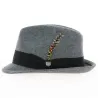 Chapeau Trilby Gain Gris chiné - Brixton