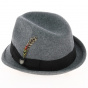 Trilby Gain Hat Heather Grey - Brixton