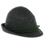 Heathered Brown Tyrolean Hat - Traclet