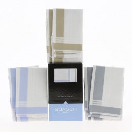6 Lyly Cotton Handkerchiefs 3 colors - Traclet