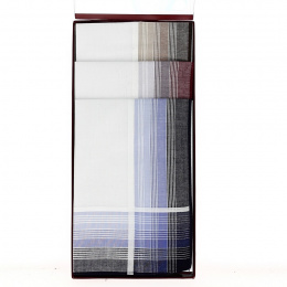 6 Colored Checkered Cotton Handkerchiefs - Traclet