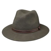 Chapeau Traveller Ambierle Feutre Laine Olive- Traclet