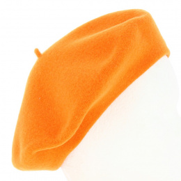 Orange Wool Paris Beret - Heritage by Laulhère