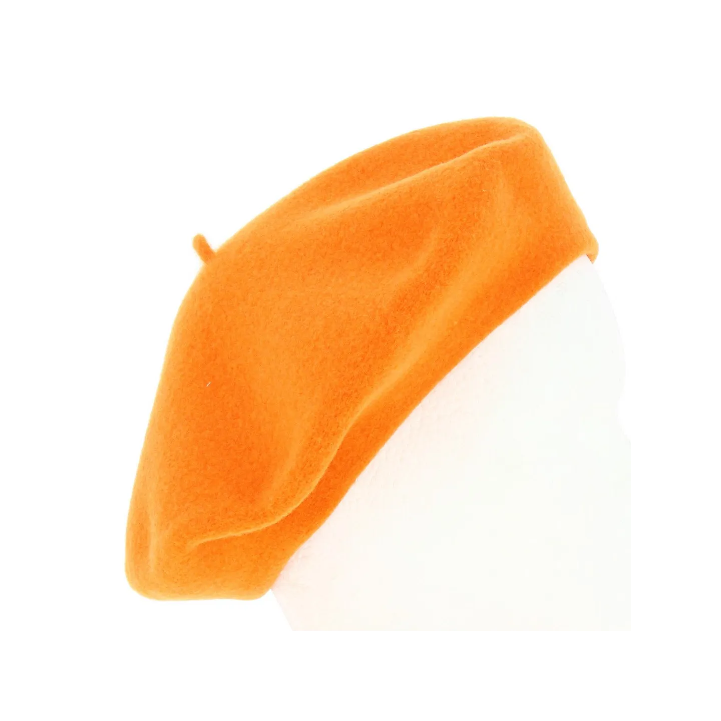 Béret Héritage par Laulhère - Orange  vif - beret de chasse -  Reference : 14036| Chapellerie Traclet