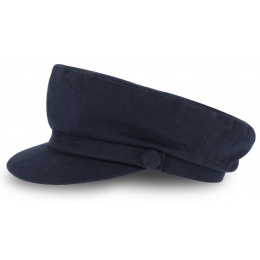 Sierra Cotton Navy Blue Marin Cap - Traclet
