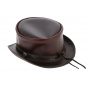 Hampton Leather Half Top Hat Olive - Head'nHome