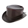 Chapeau Demi Haut de Forme Hampton Cuir - Head'nHome Reference : 17671| Chapellerie Traclet