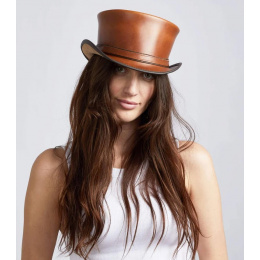 Hampton Half Top Hat Camel Leather - Head'nHome