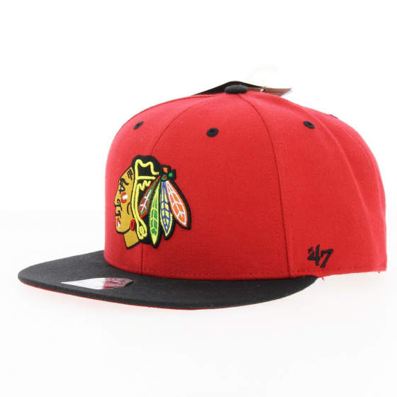 Casquette BlackHawks Rouge - 47 Casquette BlackHawks Rouge - 47