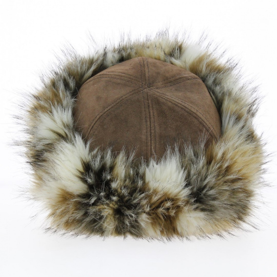 Cidalia Leather & Faux Fur Hat - Traclet
