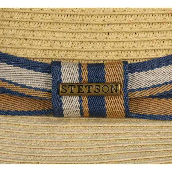 Stetson - Beige Scriba Toyo Trilby Hat UPF 40+ Stetson - Beige Scriba Toyo Trilby Hat UPF 40+