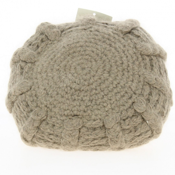 Sophie Angora beige beret - Traclet