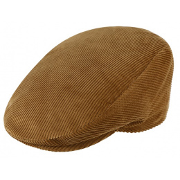 Casquette Plate Velours Camel