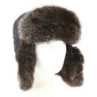 Chapka Polyester Fourrure Lapin Noire - Traclet Reference : 11382 | Chapellerie Traclet
