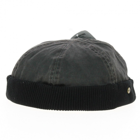 Docker Cap Pissot Cotton Brown or Black - Traclet