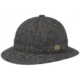 English Bucket Hat Deerstalker Harris Tweed Gray - Stetson